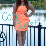Color Burst|Neon Orange & Hot Pink 