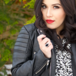 Leather Jacket & Classic Red Lips