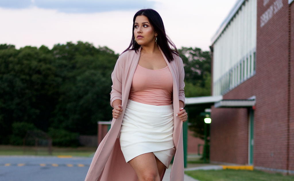 OOTD| Blushed Duster Coat F21